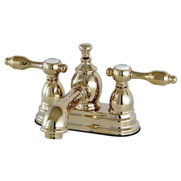 KS7002TAL 4" Centerset Bathroom Faucet, Polished Brass
